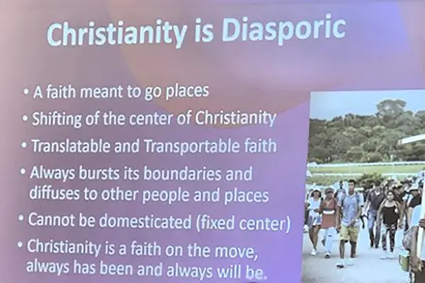 a presentation explaining Diaspora facts